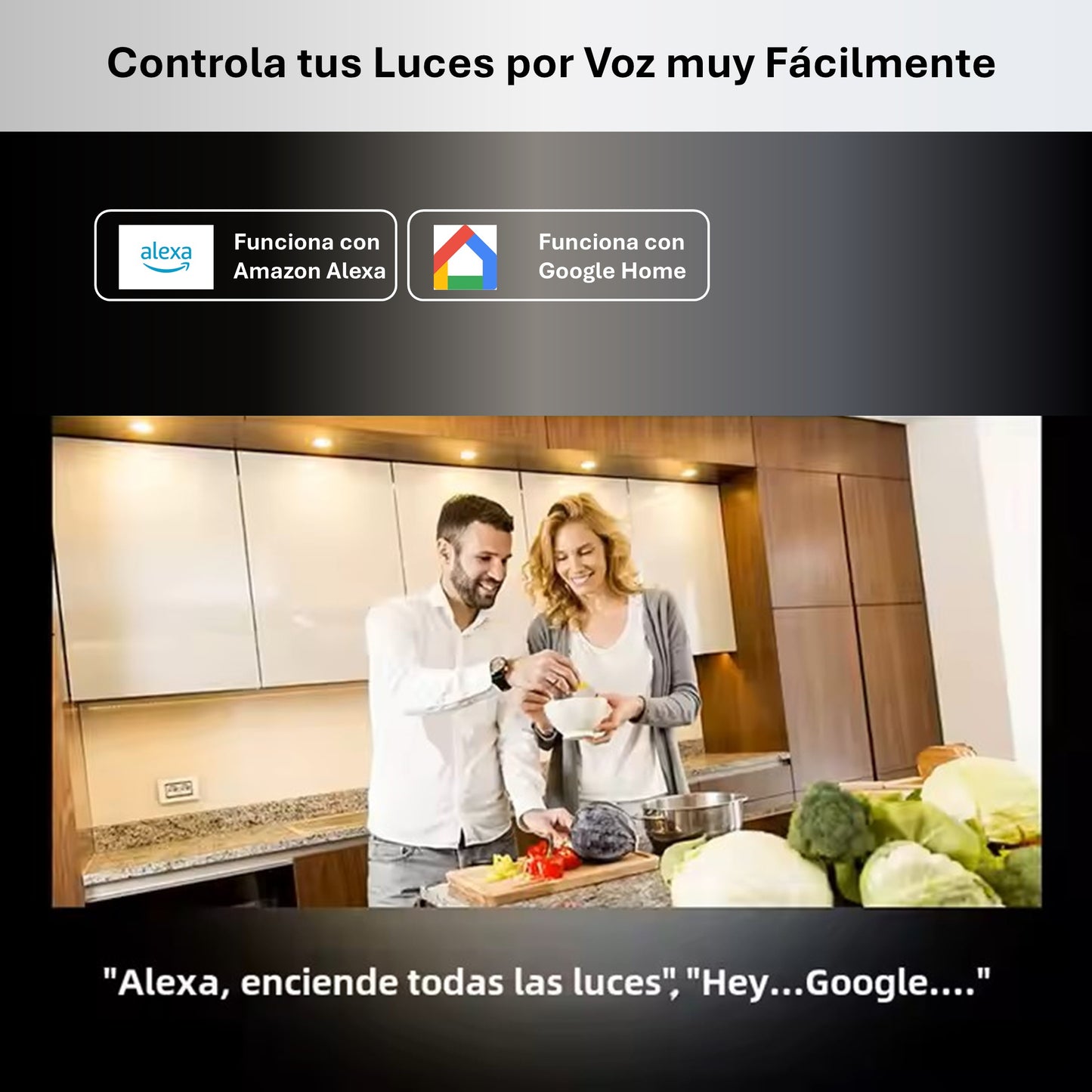 Katalia Bombilla Inteligente E27 9 W RGB WiFi – Pack 2, Control App y Voz, Alexa/Google, Tuya/Smart Life