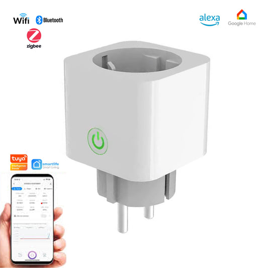Katalia Enchufe Inteligente WiFi 16 A 3680 W – Medidor de Consumo, Control por App y Voz, Alexa/Google Home
