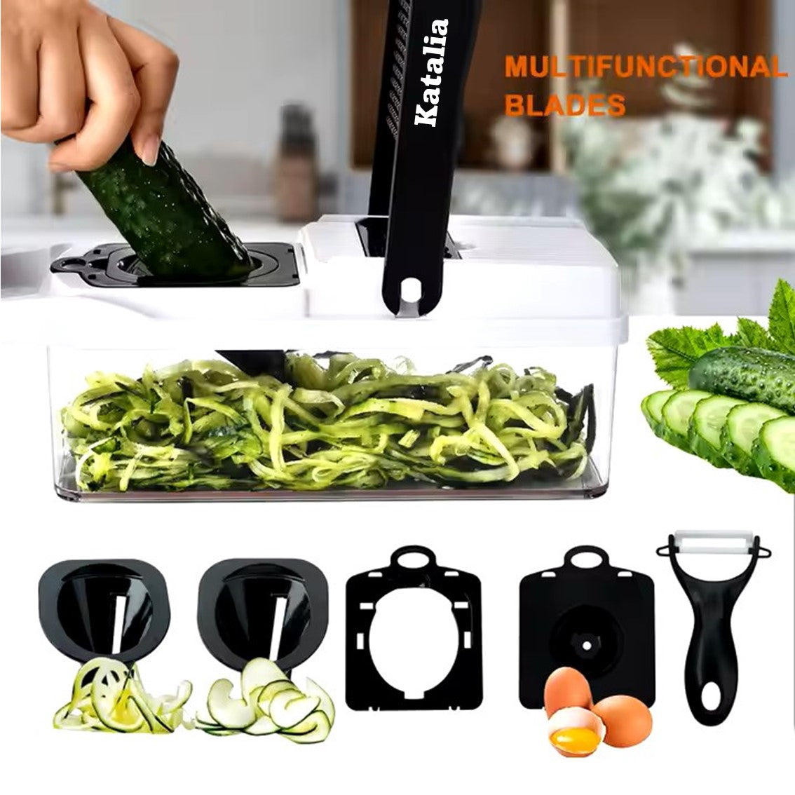 Mandolina de Cocina 26‑en‑1 Katalia