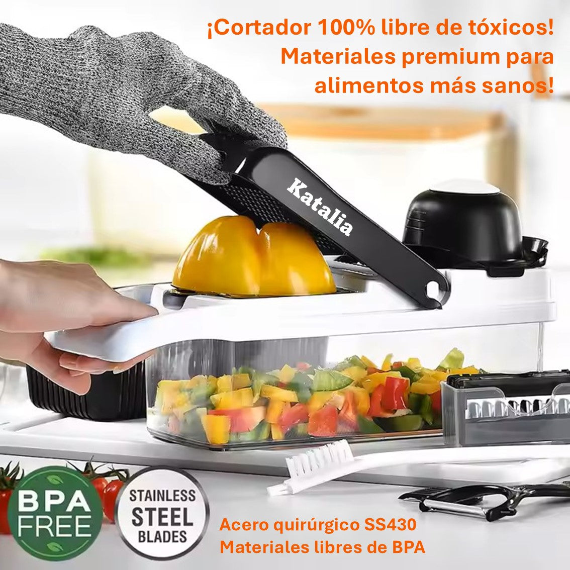 Mandolina de Cocina 26‑en‑1 Katalia