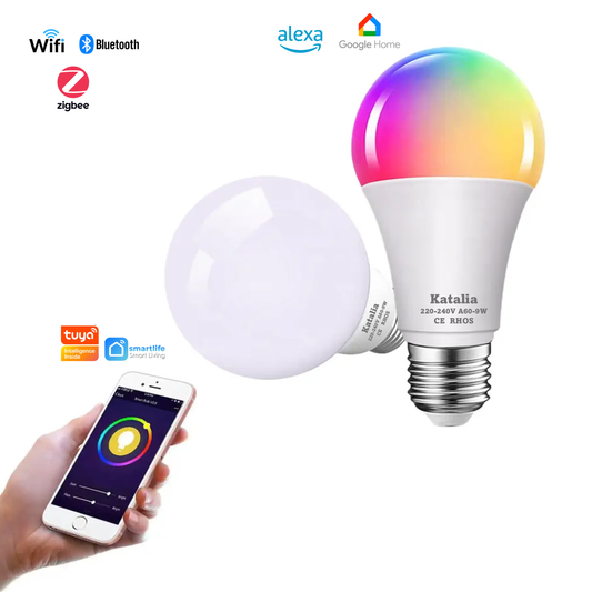 Bombilla Inteligente E27 RGB Katalia (2x)