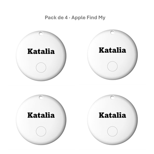 Katalia Smart Tag Pack de 4 – Localizador Bluetooth compatible con Apple Find My