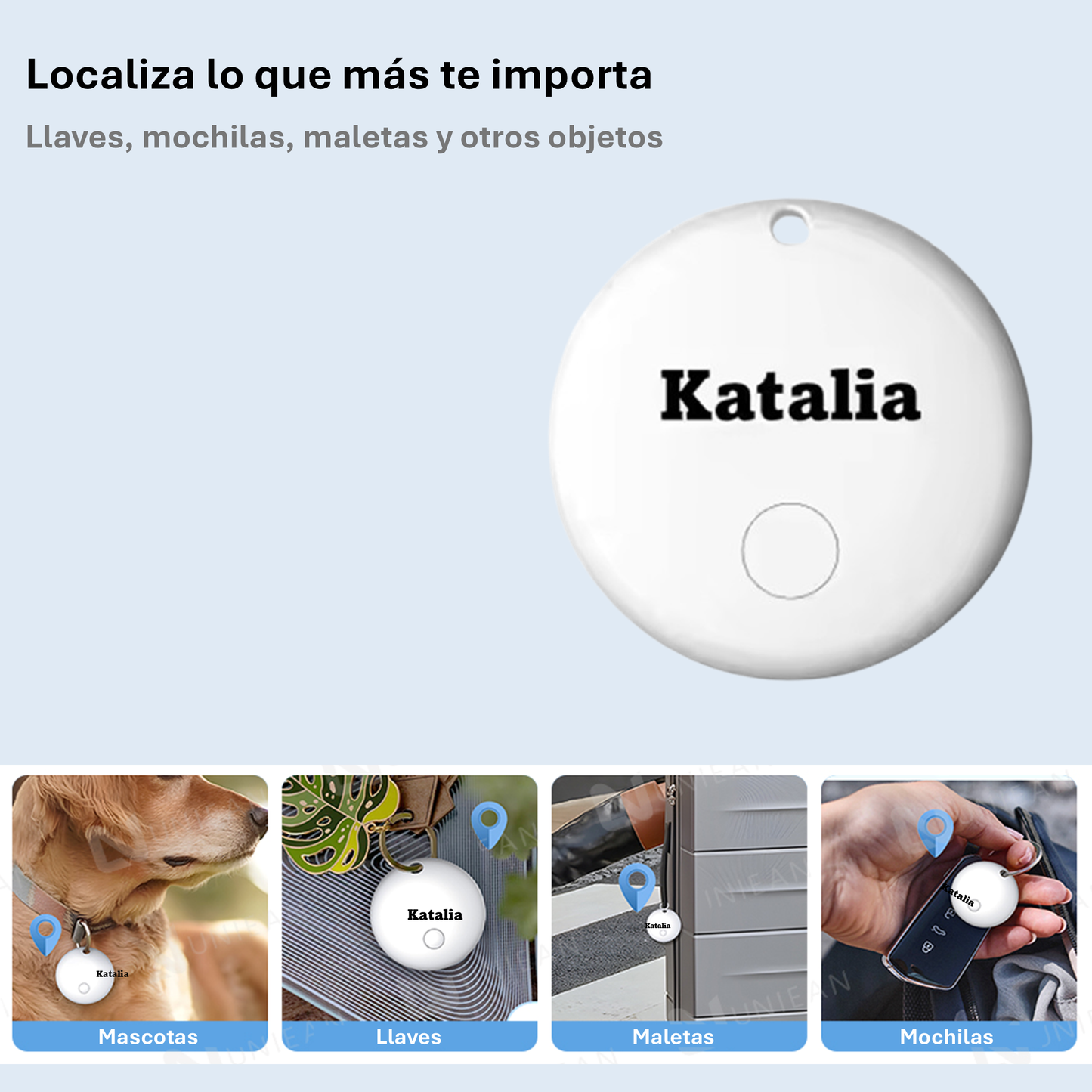 Katalia Smart Tag Pack de 4 – Localizador Bluetooth compatible con Apple Find My